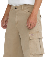 The Dickies Mens 247 Loose Straight Cargo Trousers in Desert Sand