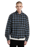 The Dickies Mens Dad Flannel Shirt in Black