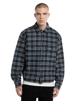 The Dickies Mens Dad Flannel Shirt in Black