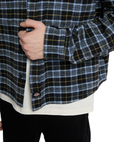 The Dickies Mens Dad Flannel Shirt in Black