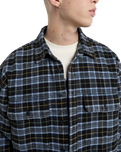 The Dickies Mens Dad Flannel Shirt in Black