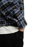 The Dickies Mens Dad Flannel Shirt in Black