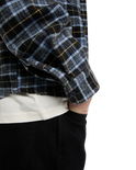 The Dickies Mens Dad Flannel Shirt in Black