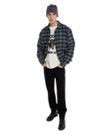 The Dickies Mens Dad Flannel Shirt in Black