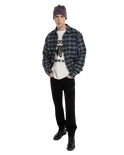 The Dickies Mens Dad Flannel Shirt in Black