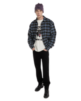 The Dickies Mens Dad Flannel Shirt in Black