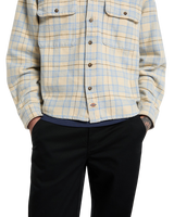 The Dickies Mens Dad Flannel Shirt in Wood Ash