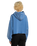 The Dickies Womens Hollywood Cropped Hoodie in Dutch Blue