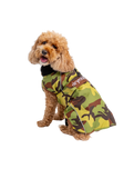 Dog Dryrobe in Green Camo & Black