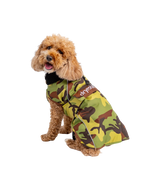 Dog Dryrobe in Green Camo & Black