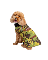 Dog Dryrobe in Green Camo & Black