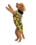 Dog Dryrobe in Green Camo & Black