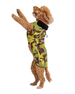 Dog Dryrobe in Green Camo & Black
