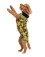 Dog Dryrobe in Green Camo & Black