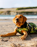 Dog Dryrobe in Green Camo & Black