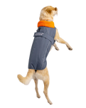 Dog Dryrobe in Dark Grey & Orange