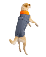 Dog Dryrobe in Dark Grey & Orange