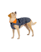 Dog Dryrobe in Dark Grey & Orange