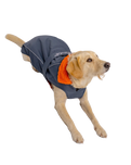 Dog Dryrobe in Dark Grey & Orange