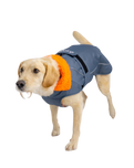 Dog Dryrobe in Dark Grey & Orange