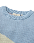 The Passenger Womens Scenic Knitted Jumper in Scenic Stormy Blue