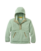 Clover Sherpa Hooded Fleece Jacket in Pistachio