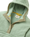 Clover Sherpa Hooded Fleece Jacket in Pistachio