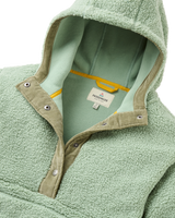Clover Sherpa Hooded Fleece Jacket in Pistachio