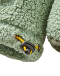 Clover Sherpa Hooded Fleece Jacket in Pistachio