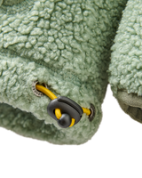 Clover Sherpa Hooded Fleece Jacket in Pistachio