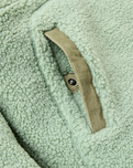 Clover Sherpa Hooded Fleece Jacket in Pistachio