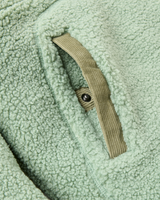 Clover Sherpa Hooded Fleece Jacket in Pistachio