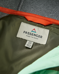 The Passenger Womens Lara Quilted Fleece Jacket in Grey & Olive