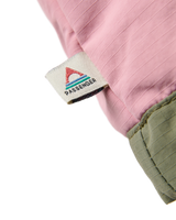 The Passenger Womens Lara Quilted Fleece Jacket in Grey & Olive