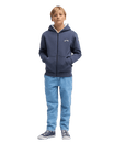 The Billabong Boys Boys Arch Sherpa Zip Hoodie in Ombre Blue