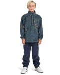 The Billabong Boys Boys Adventure Division Boundary 1/2 Zip Fleece Jacket in Navy