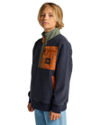 The Billabong Boys Boys Adventure Division Boundary Shore Fleece Jacket in Ombre Blue