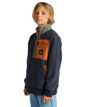 The Billabong Boys Boys Adventure Division Boundary Shore Fleece Jacket in Ombre Blue