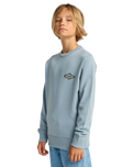 The Billabong Boys Boys Foundation Sweatshirt in Washed Blue