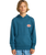 The Billabong Boys Boys Foundation Hoodie in Real Teal