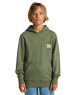 The Billabong Boys Boys Foundation Hoodie in Moss Green
