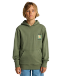 The Billabong Boys Boys Foundation Hoodie in Moss Green