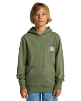 The Billabong Boys Boys Foundation Hoodie in Moss Green