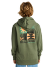 The Billabong Boys Boys Foundation Hoodie in Moss Green