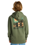 The Billabong Boys Boys Foundation Hoodie in Moss Green