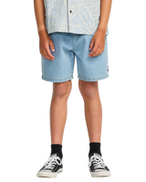 The Billabong Boys Boys Larry Cord Denim Shorts in Bleach