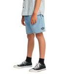 The Billabong Boys Boys Larry Cord Denim Shorts in Bleach