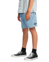 The Billabong Boys Boys Larry Cord Denim Shorts in Bleach