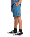 The Billabong Boys Boys Larry Cord Shorts in Real Teal