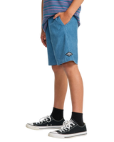 The Billabong Boys Boys Larry Cord Shorts in Real Teal